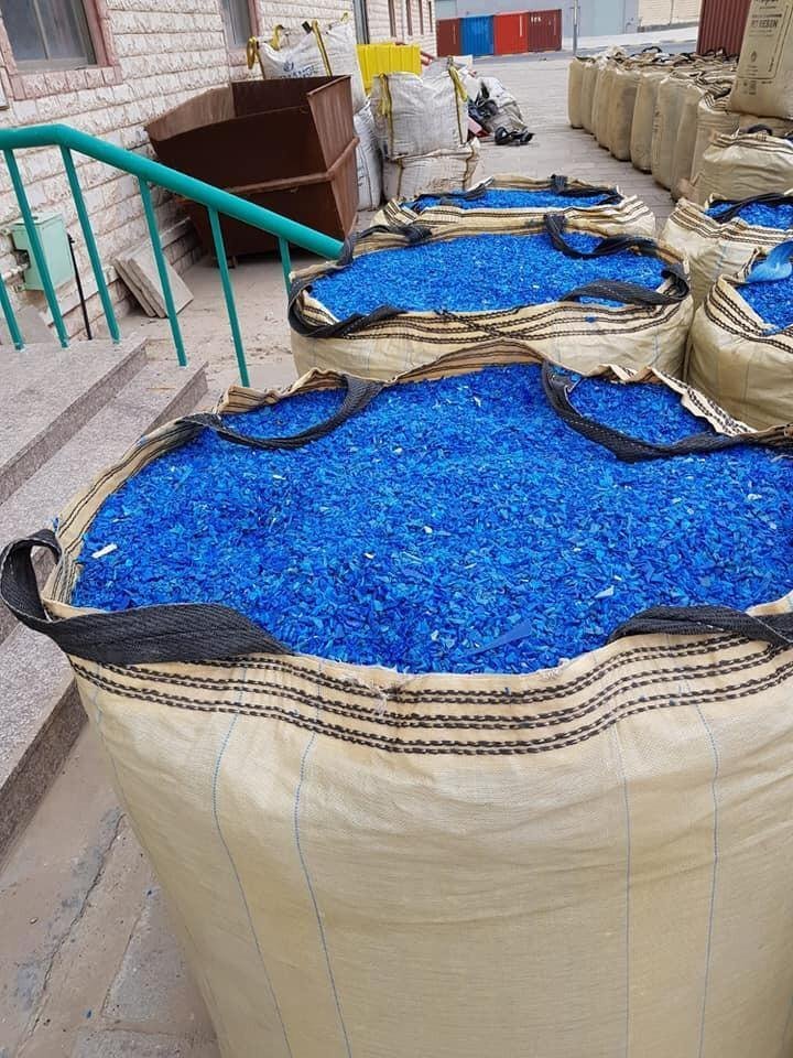 HDPE Blue Drum Regrind